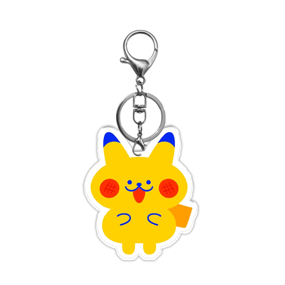 Cute Acrylic Keychain – Clefairy, Togepi & Wooper Q-Version | DIY Custom Cartoon Bag Charm Gift