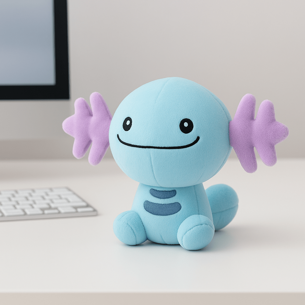 Cute 4" Cute Wooper Plush | Soft Collectible Pokémon Stuffed Toy Gift